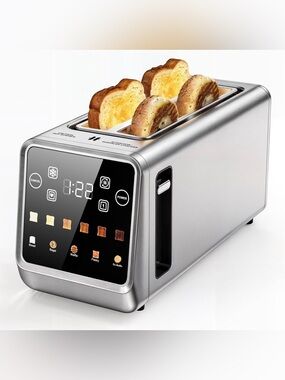 4-Slice Smart Toaster, Extra-Wide Slots for Thick Bagels & Artisan Bread